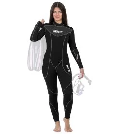 Women's Sense Black 3mm Full Wetsuit