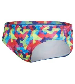 TURBO Men's Bright Splash Of Color Water Polo Brief