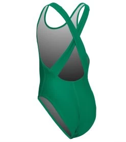 Wide Strap Cross Back One Piece Swimsuit Youth (22-28)