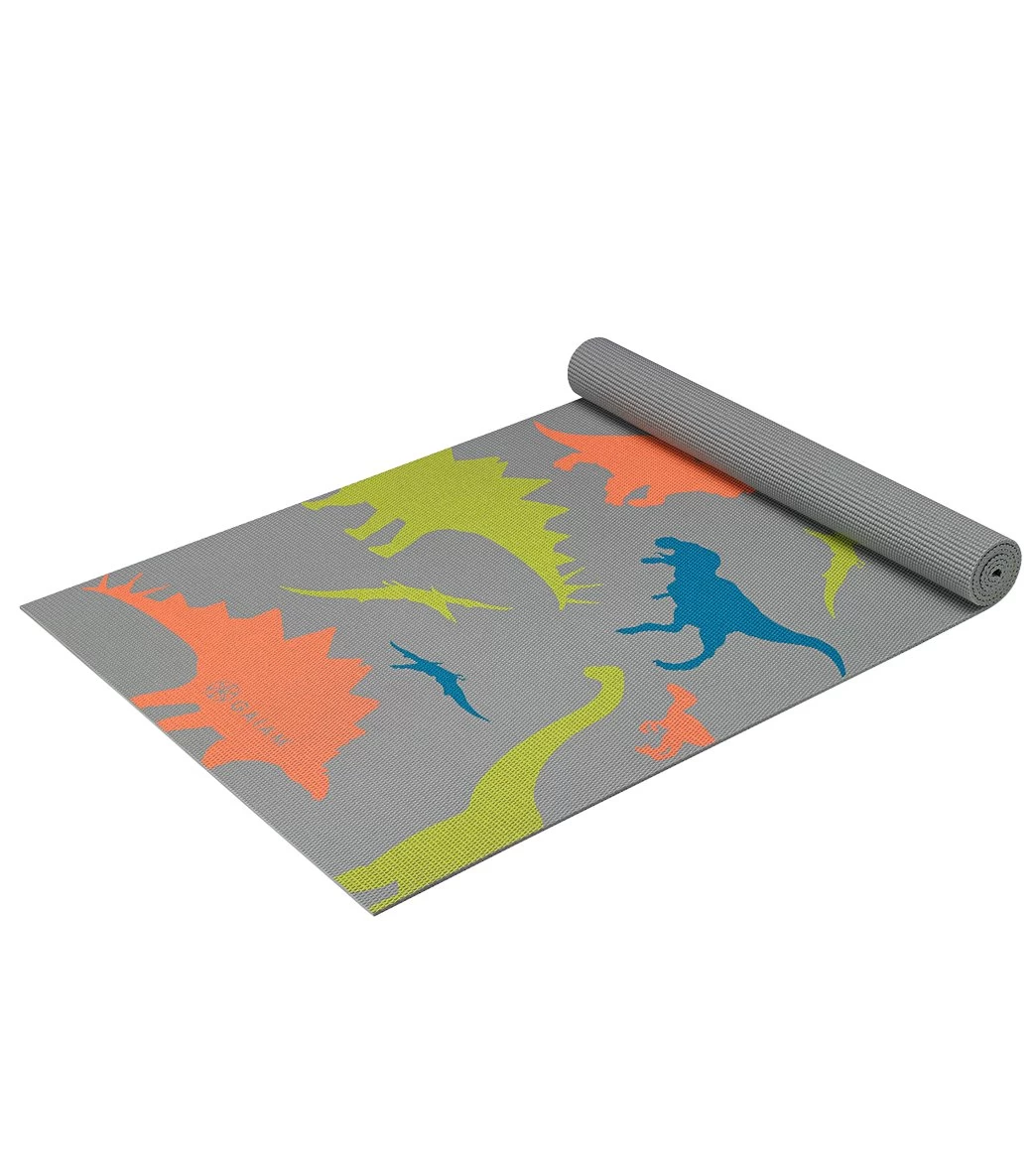 Gaiam Dino Zone Kids Yoga Mat 60" 4mm Thick - Image 2