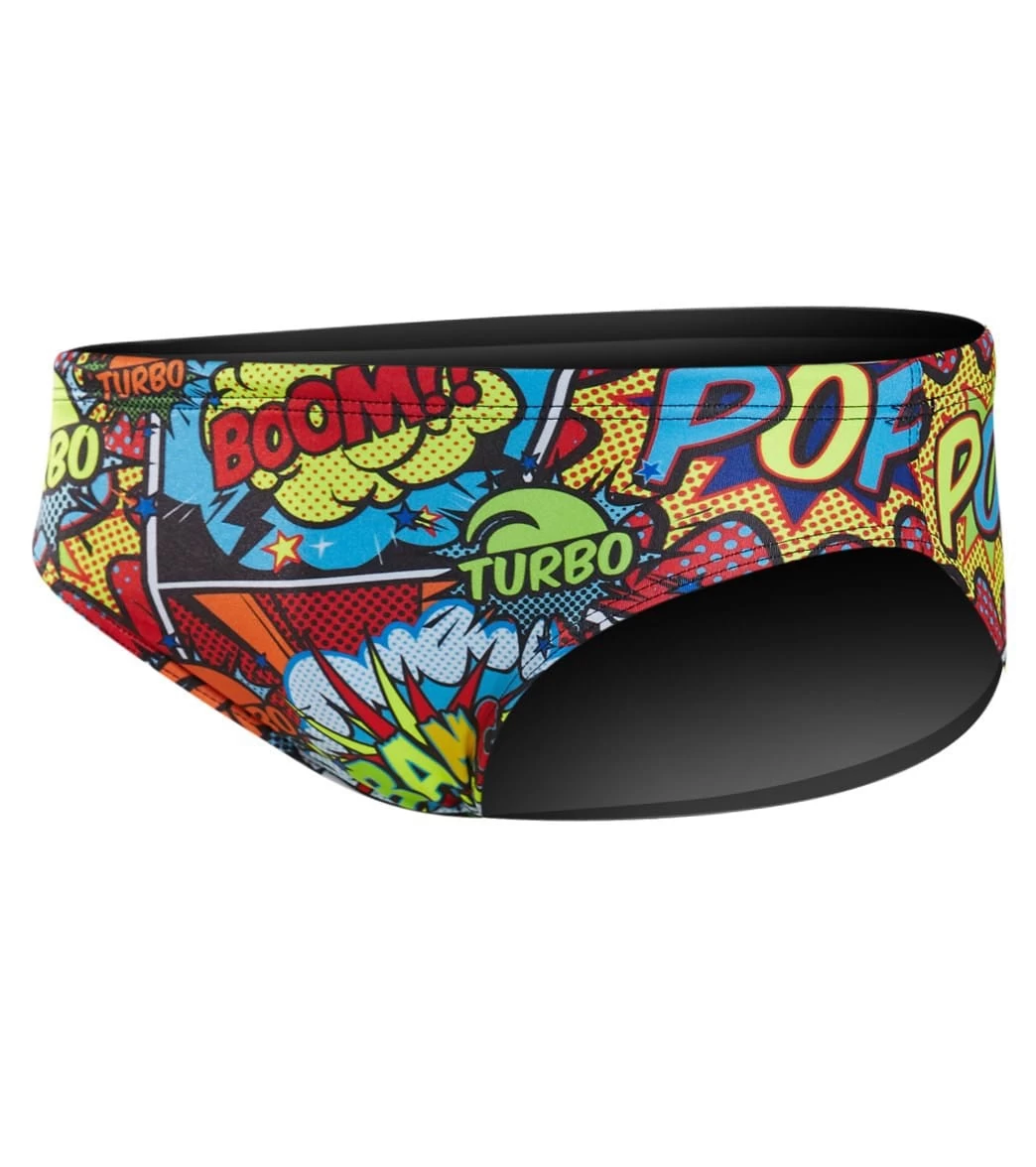 TURBO Men's Comic Boom Water Polo Brief - Image 2
