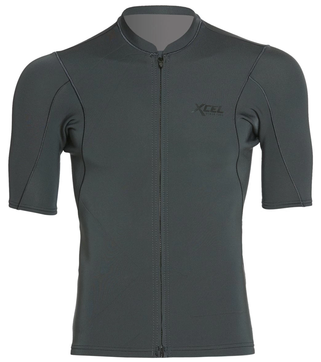 Xcel Men's 1/0.5MM Axis Short Sleeve Front Zip Wetsuit Jacket