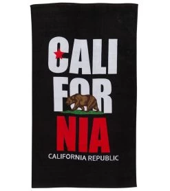 Sola 40" X 70" Black California Republic Towel