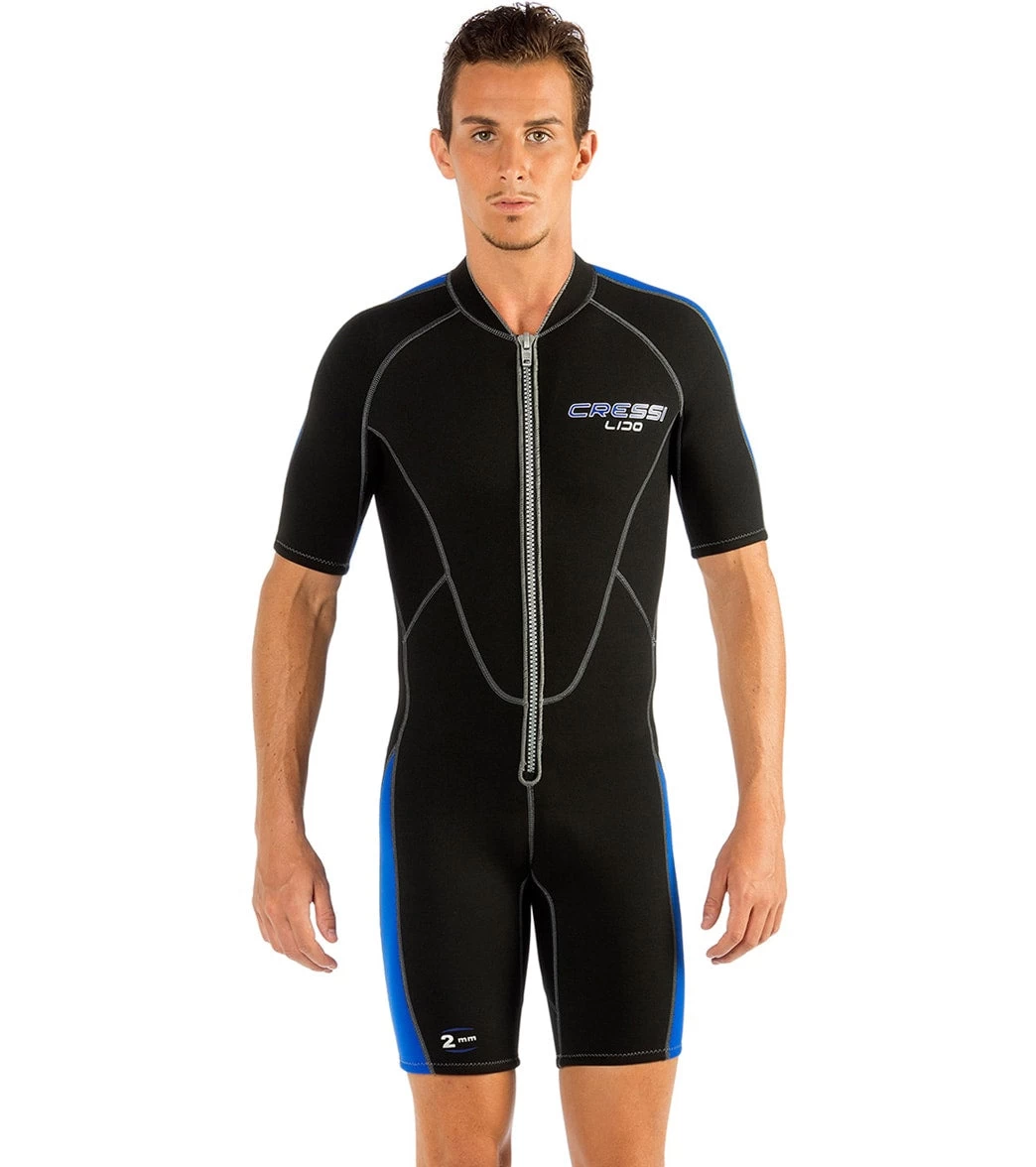 CRESSI Men's 2mm Lido Short Sleeve Springsuit Wetsuit