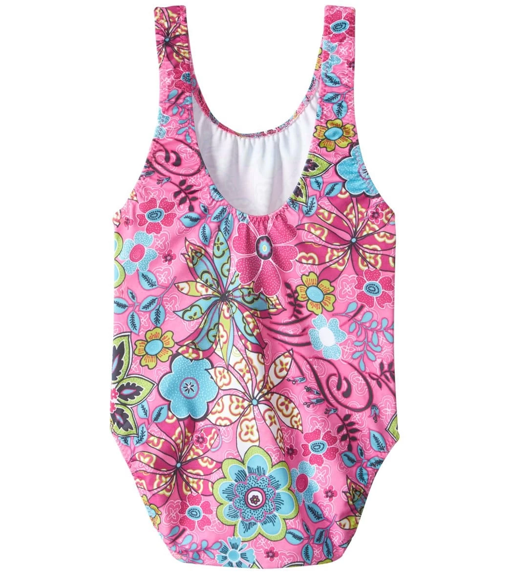 Girls' Topsy Turvy Basic Tank One Piece Swimsuit (Toddler, Little Kid) - Image 2