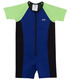 TYR Boys' UPF 50+ Short Sleeve Thermal Suit (Toddler, Little Kid)