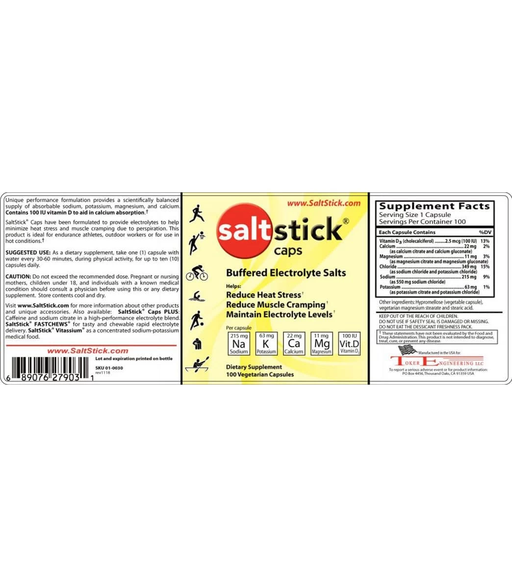 SaltStick Electrolyte Caps (100 Ct.) - Image 5