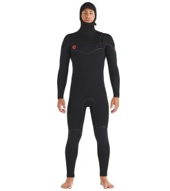 Body Glove Men's Red Cell 5/4/3mm Hooded Slant Zip Full Wetsuit