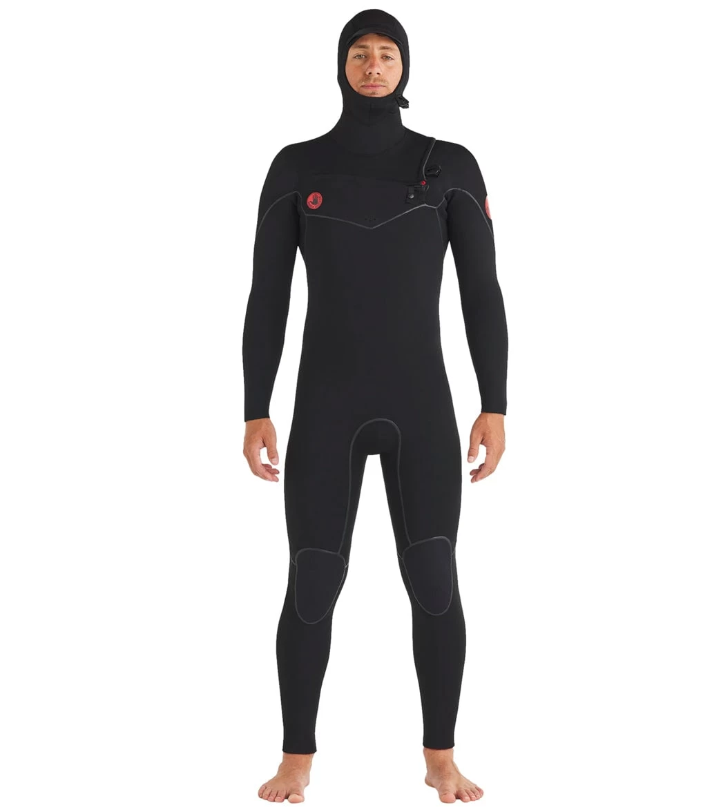 Body Glove Men's Red Cell 5/4/3mm Hooded Slant Zip Full Wetsuit