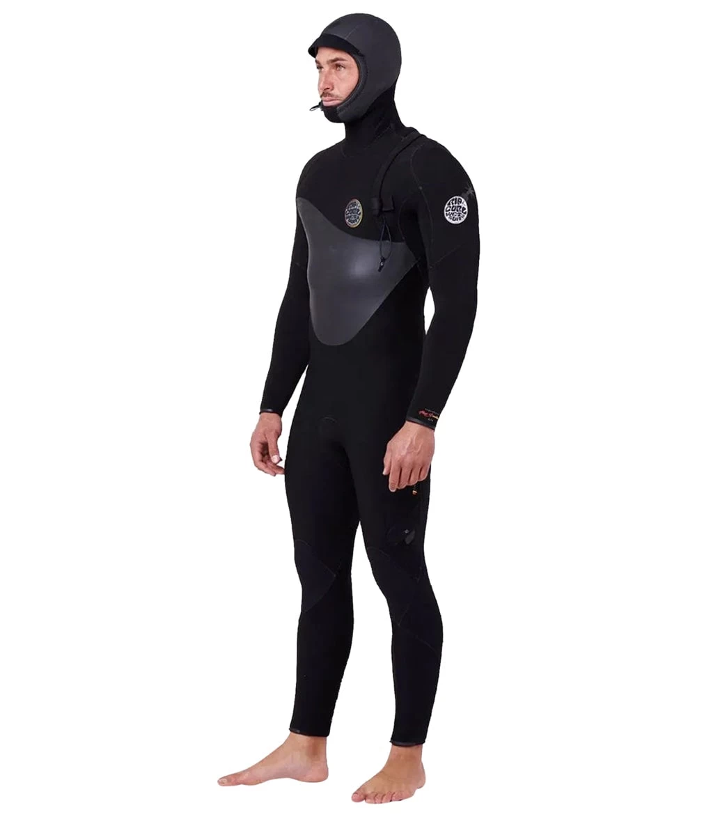 Rip Curl Men's 5/4mm Flashbomb Long Sleeve Heatseeker Hooded Zip Free Fullsuit Wetsuit - Image 4