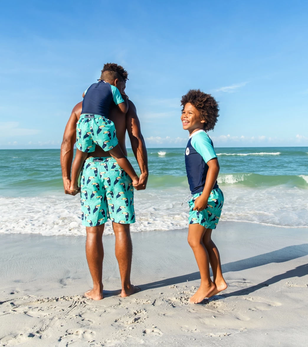 Men's Toucan Talk Swim Trunks - Image 3