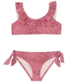 Splendid Girls' Charmer Ruffle Two Piece Bikini Set (Big Kid)