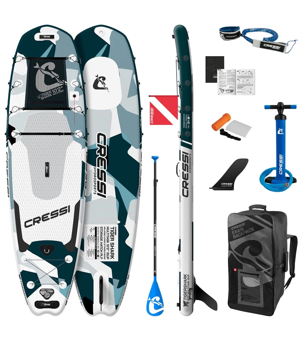 CRESSI Tiger Shark Multitask 10โ2โโ Inflatable SUP Set