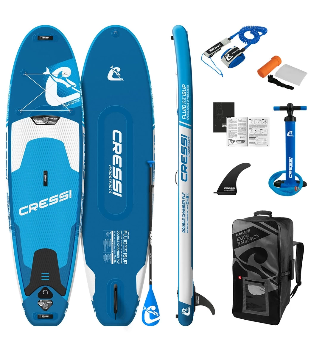 CRESSI Fluid All Round Dc 10'2'' Inflatable SUP Set