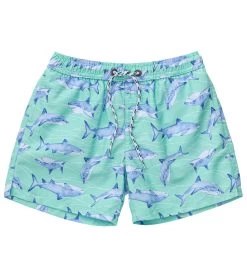 Boys' Minty Shark Volley Board Short (Toddler, Little Kid, Big Kid)
