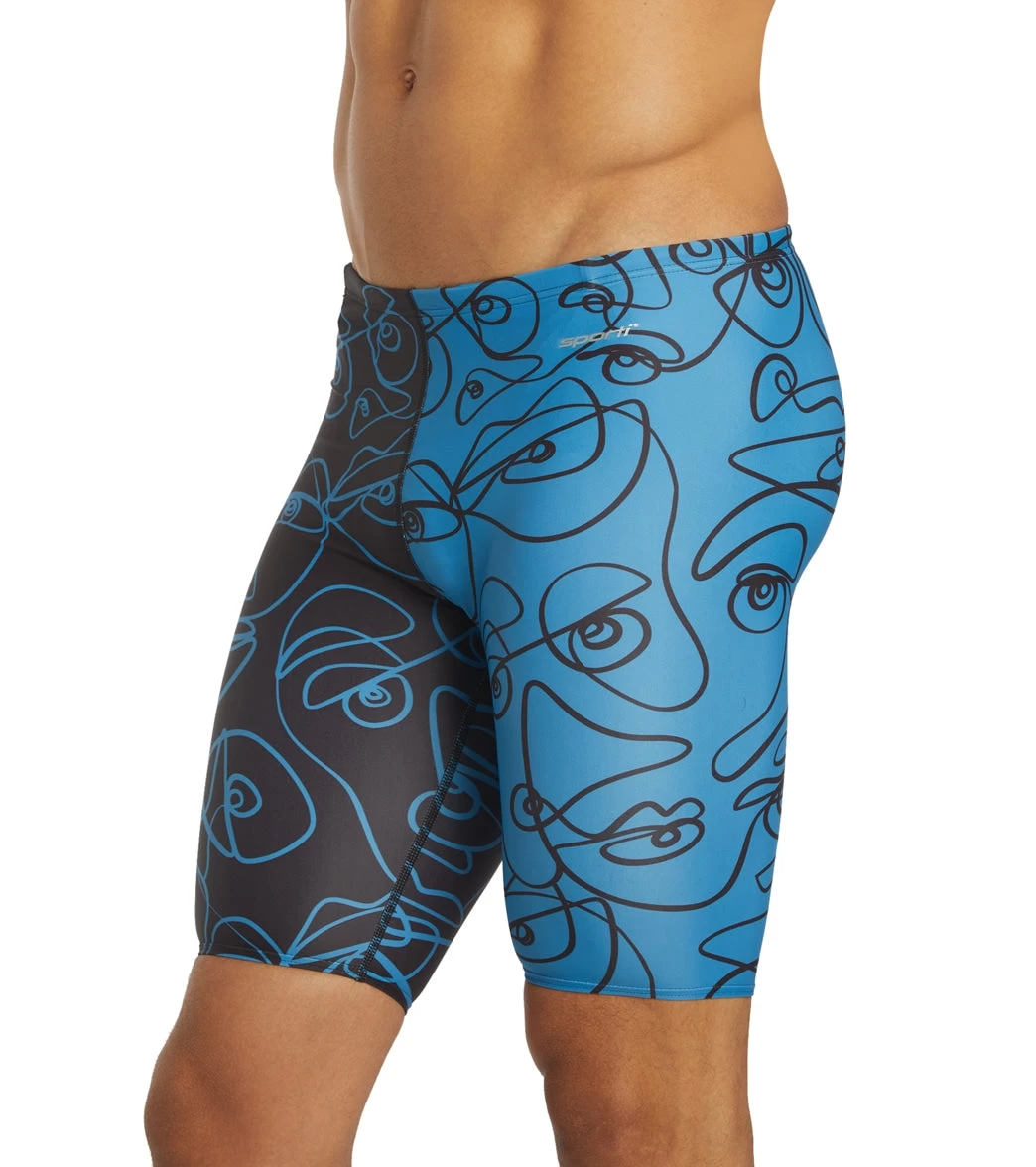 Sporti X ALILscribble Limited Edition Divide Jammer Swimsuit - Image 13