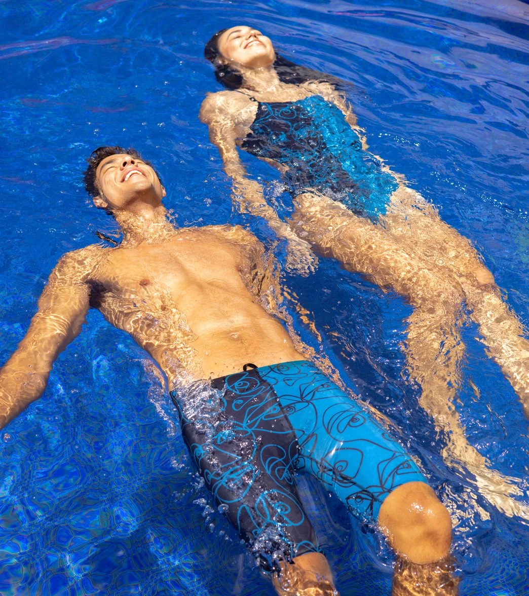 Sporti X ALILscribble Limited Edition Divide Jammer Swimsuit - Image 2