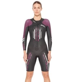 2XU Women's Pro-Swim Run Pro Shorty Wetsuit