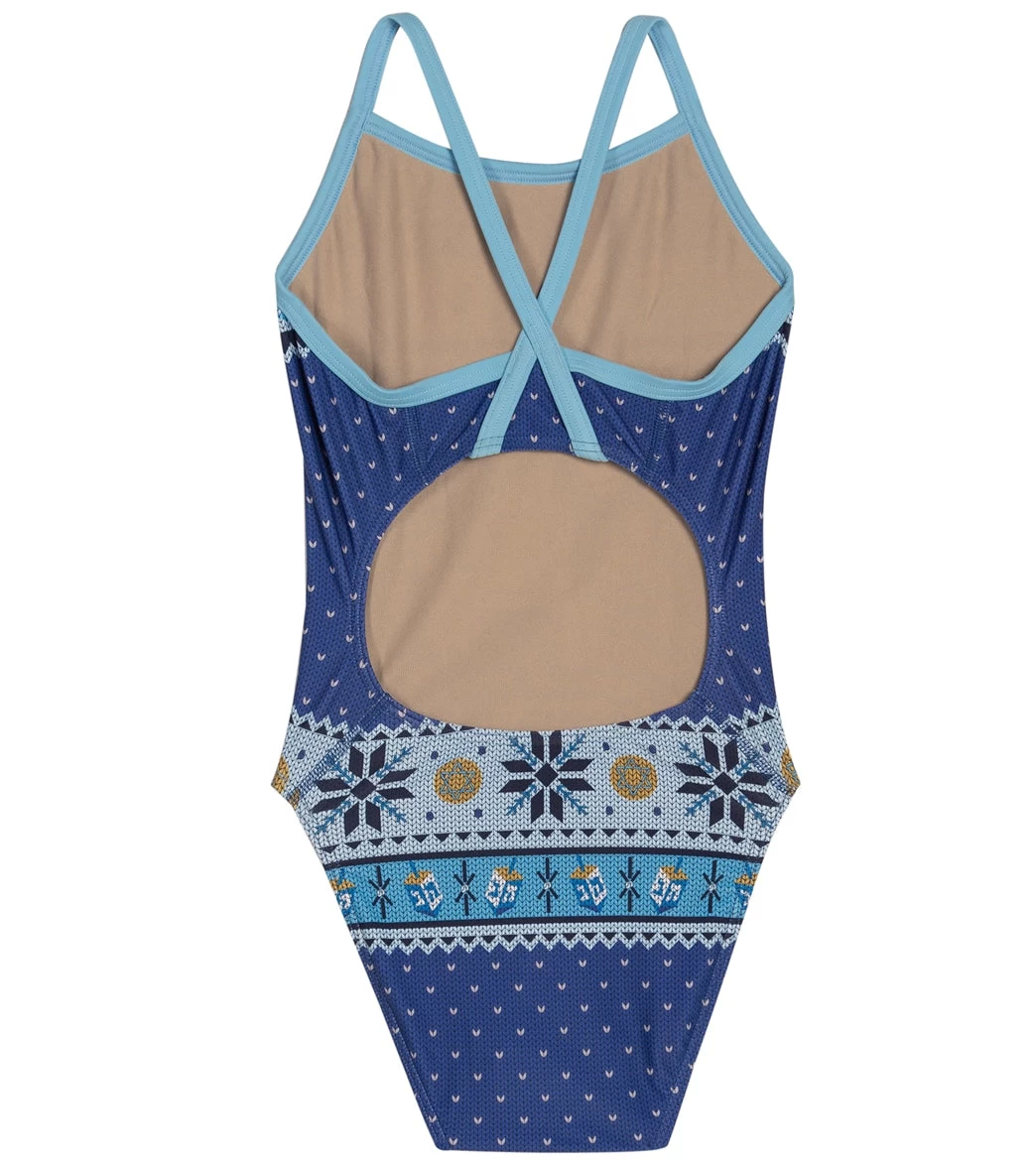 Granny Sweater Llamakah Thin Strap One Piece Swimsuit Youth (22-28) - Image 6