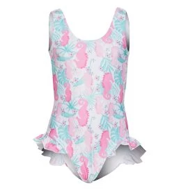 Girls' Magic Seahorse Delaney UPF 50+ Delaney One Piece Swimsuit (Baby, Toddler, Little Kid)