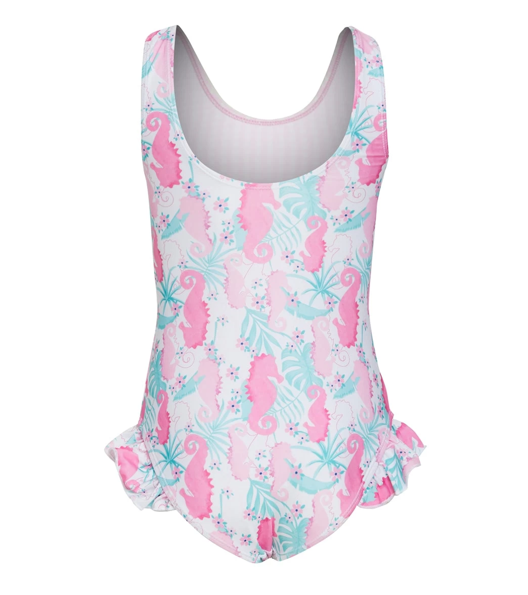 Girls' Magic Seahorse Delaney UPF 50+ Delaney One Piece Swimsuit (Baby, Toddler, Little Kid) - Image 2