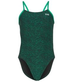 TYR Girls' Lapped Cutoutfit One Piece Swimsuit