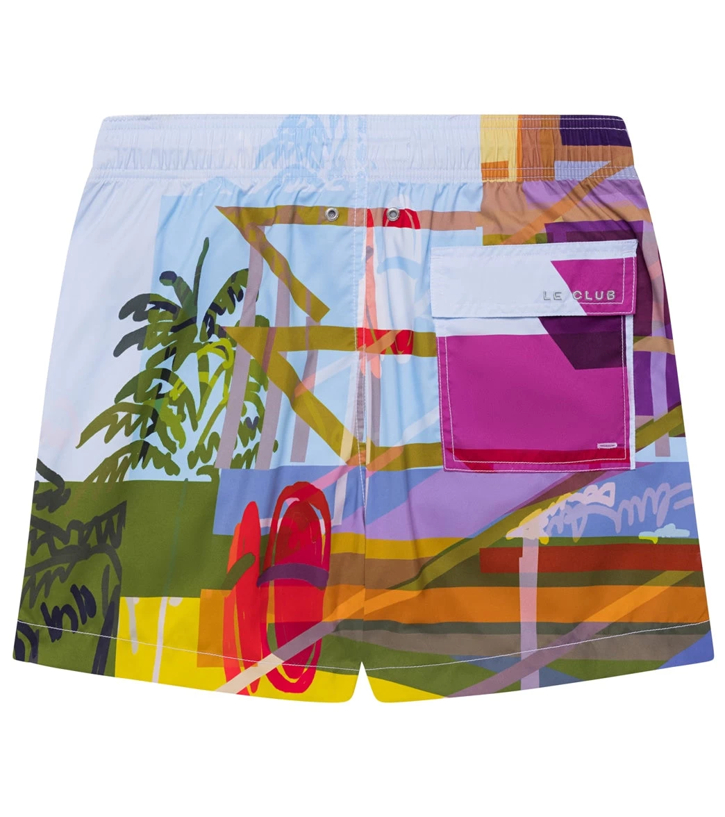 Men's Miami Beach Tower 1 Swim Trunks - Image 2