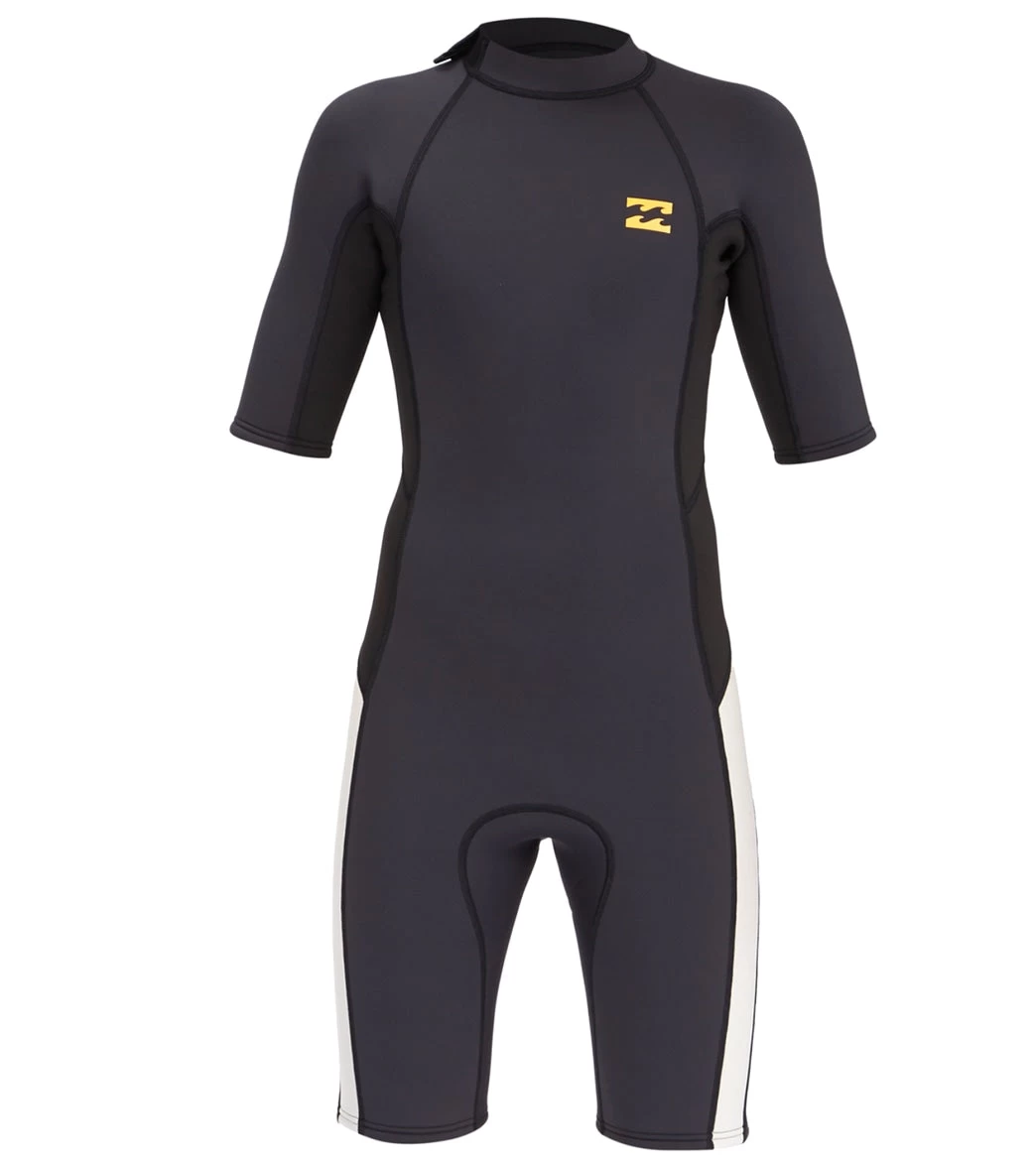 Billabong Kids' 2/2mm Absolute Back Zip Short Sleeve Springsuit