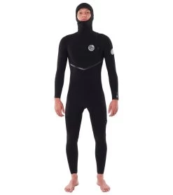 Rip Curl Men's 4/3mm E-Bomb Long Sleeve Zip Free Hooded Fullsuit Wetsuit
