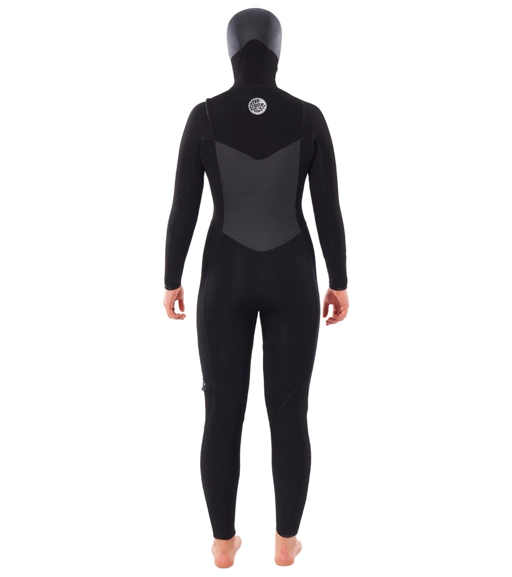 Rip Curl Women's 6/4 Flashbomb Long Sleeve Hooded Chest Zip Fullsuit Wetsuit - Image 3