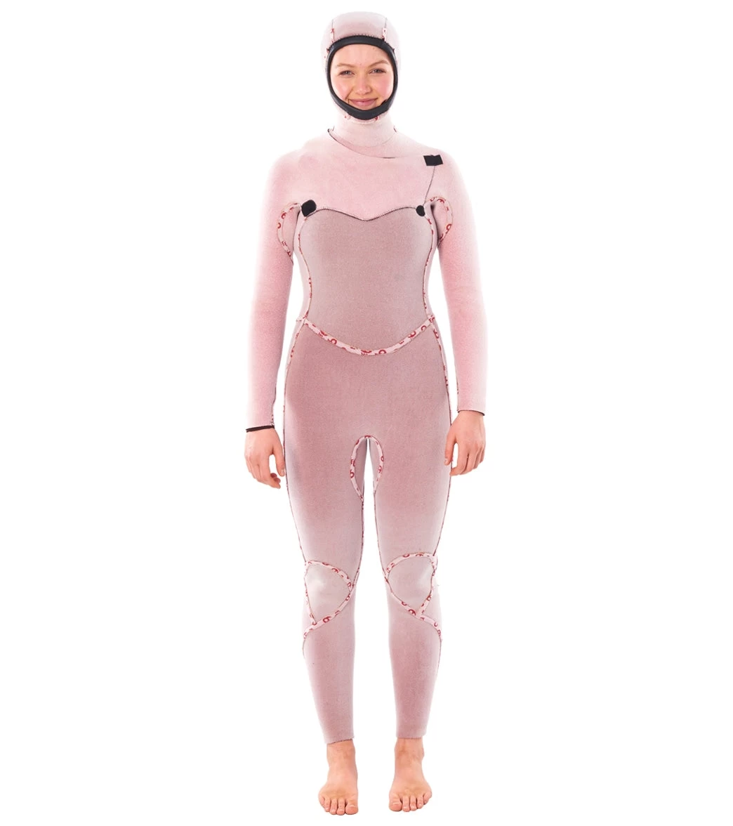 Rip Curl Women's 6/4 Flashbomb Long Sleeve Hooded Chest Zip Fullsuit Wetsuit - Image 4