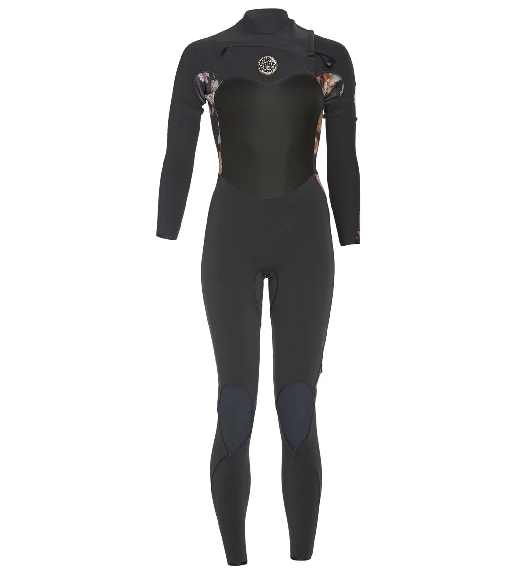 Rip Curl Women's 3/2mm Flashbomb Long Sleeve Chest Zip Fullsuit Wetsuit