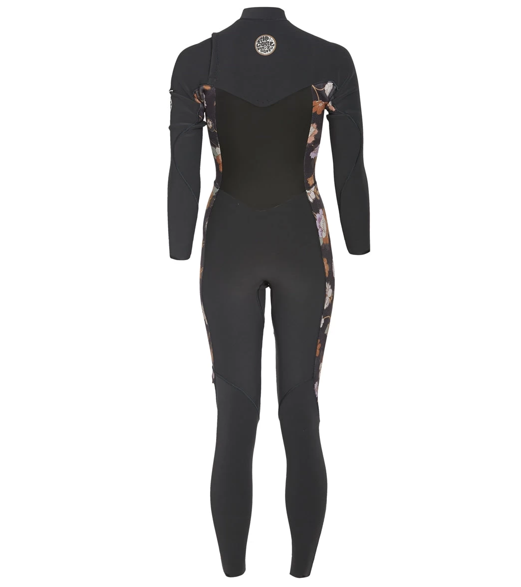 Rip Curl Women's 3/2mm Flashbomb Long Sleeve Chest Zip Fullsuit Wetsuit - Image 2