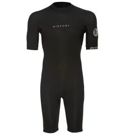 Rip Curl Men's 2/2mm Dawn Patrol Short Sleeve Back Zip Springsuit Wetsuit