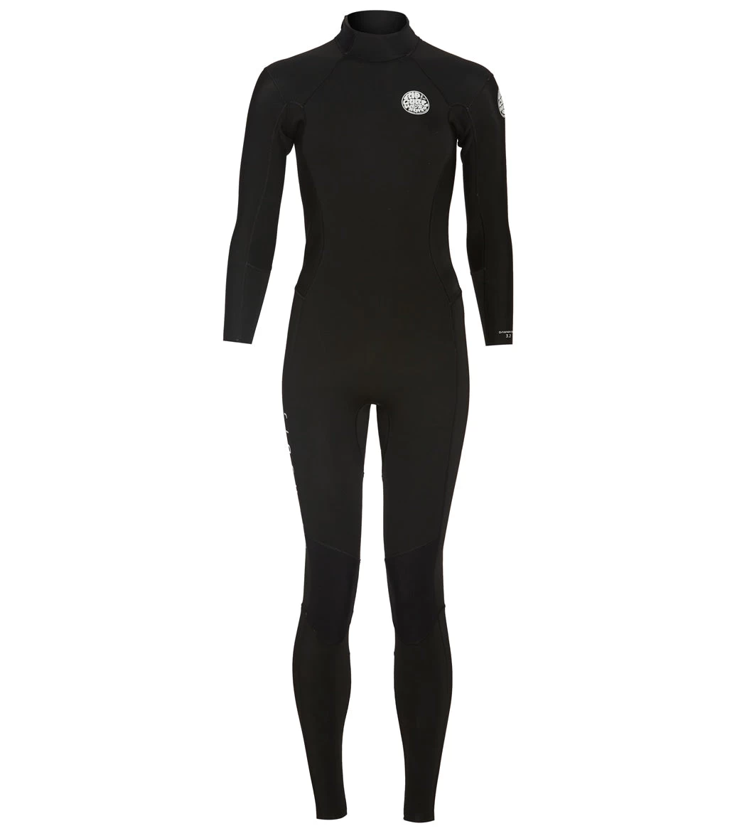 Rip Curl Women's 3/2mm Dawn Patrol Long Sleeve Back Zip Fullsuit Wetsuit