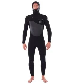 Rip Curl Men's 5/4mm Flasbomb Long Sleeve Hooded Chest Zip Fullsuit Wetsuit