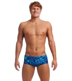 Funky Trunks Men's Deep Blue Classic Trunk Square Leg Swimsuit