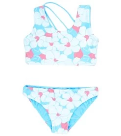 Girls' Summer Sun Reversible Two Piece Bikini Set (Toddler, Little Kid, Big Kid)