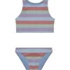 Splendid Girls' Cabana Stripe Two Piece Bikini Set (Big Kid)