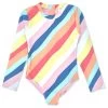 Girls' Wave Chaser Long Sleeve One Piece Swimsuit (Toddler, Little Kid, Big Kid)