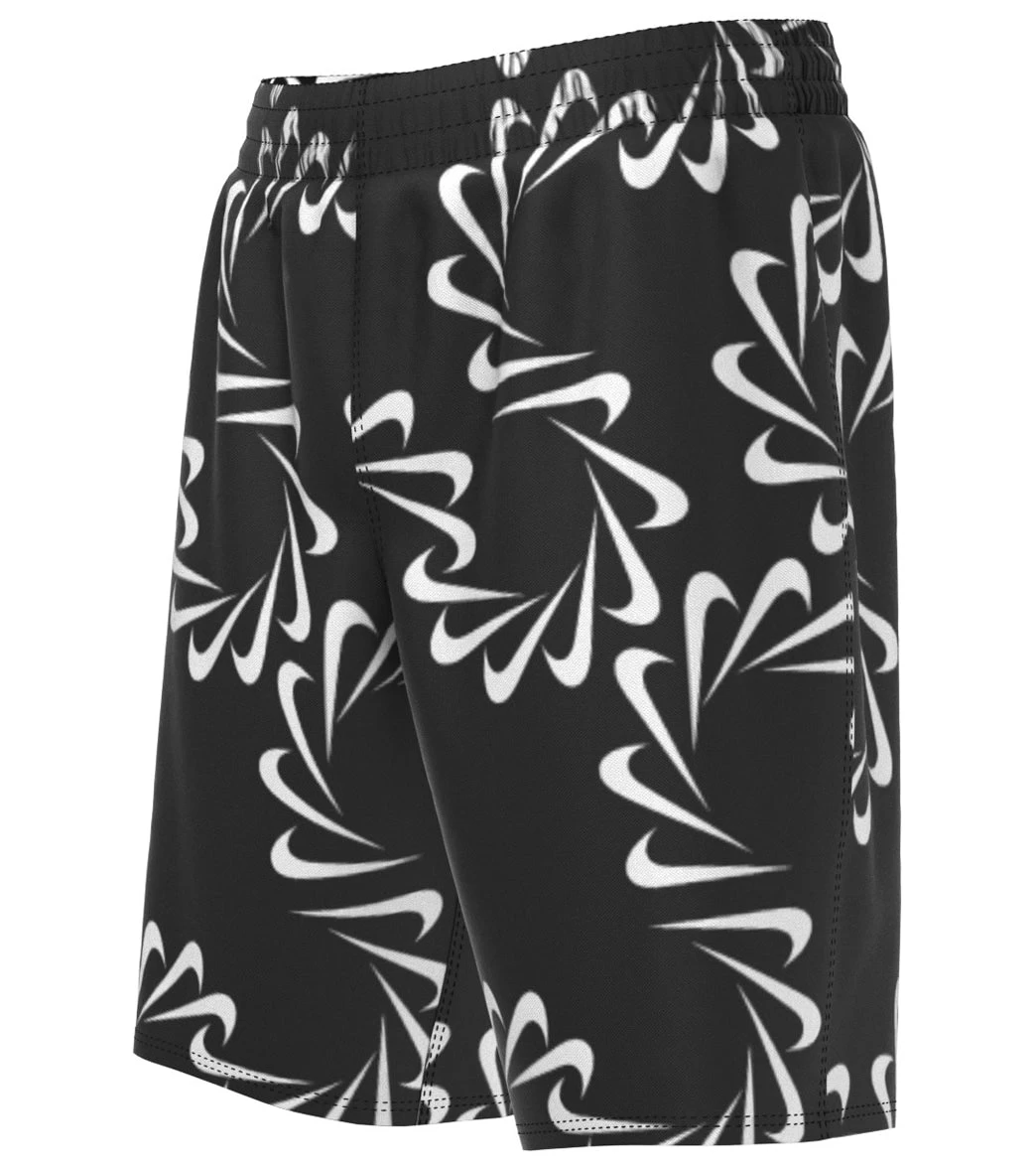 Nike Boys Mini Me Swoosh Line Swim Trunks (Big Kid)