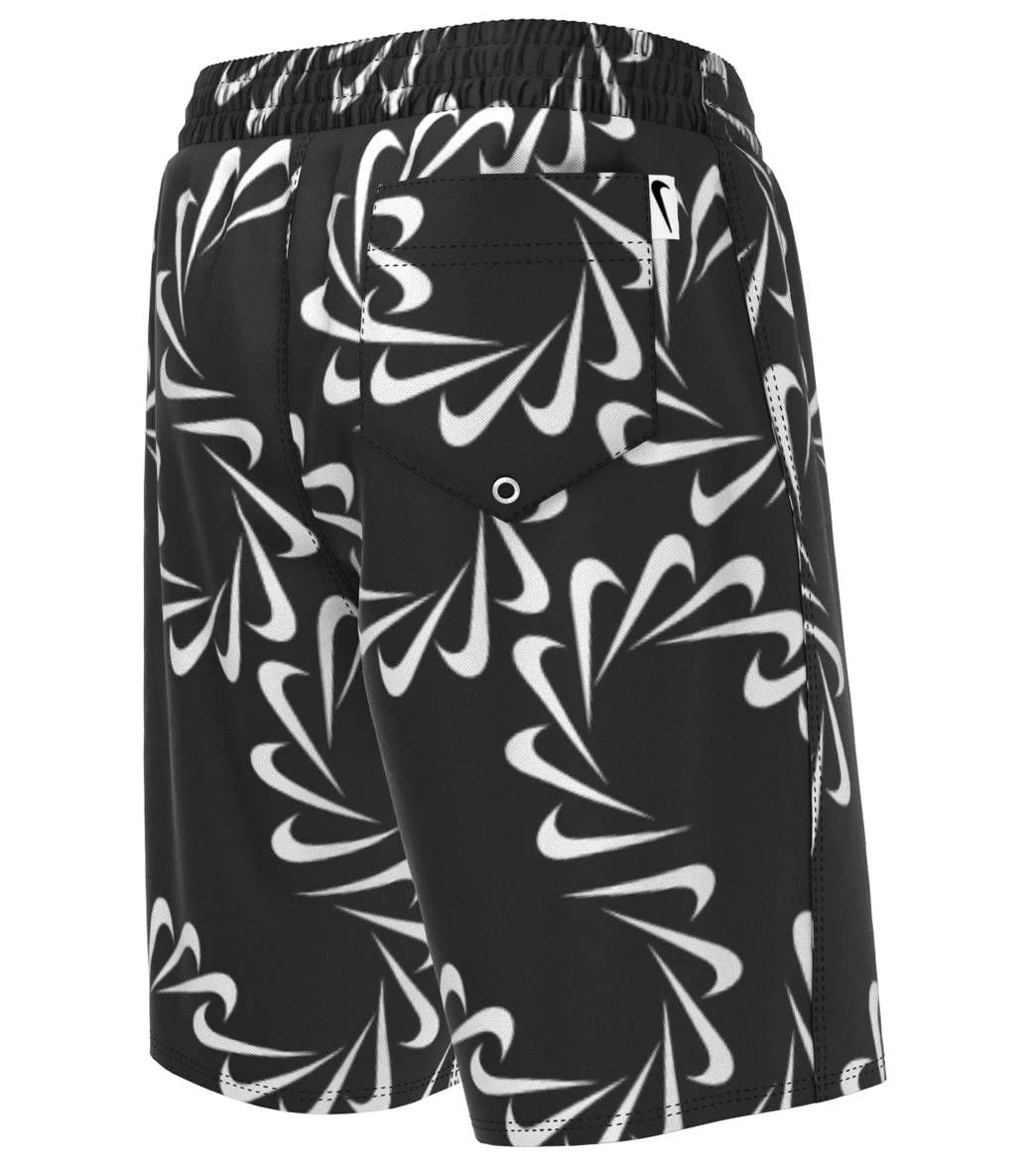 Nike Boys Mini Me Swoosh Line Swim Trunks (Big Kid) - Image 3